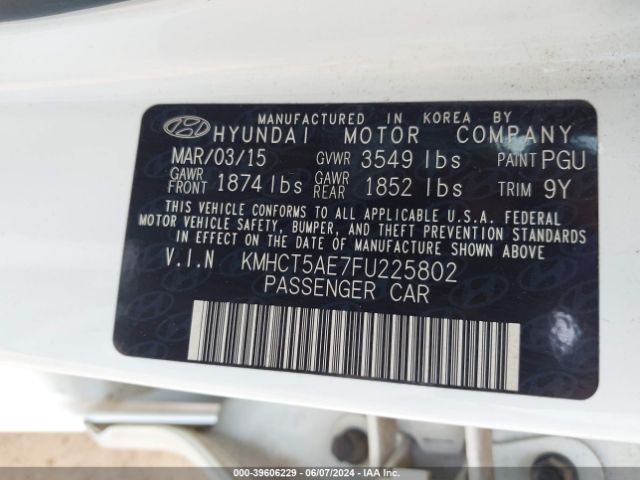 Photo 8 VIN: KMHCT5AE7FU225802 - HYUNDAI ACCENT 