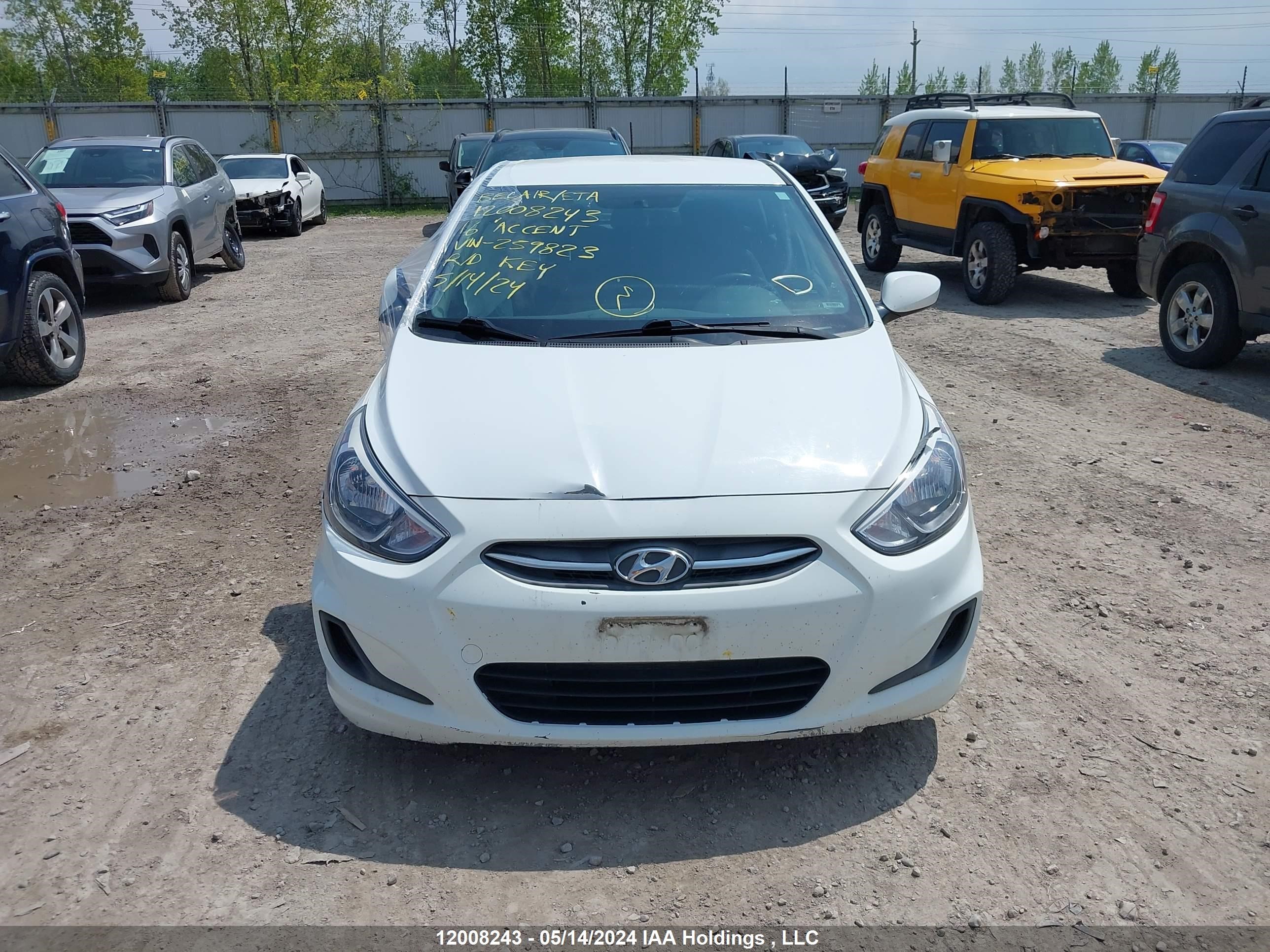 Photo 11 VIN: KMHCT5AE7GU259823 - HYUNDAI ACCENT 