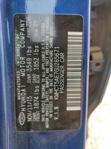 Photo 11 VIN: KMHCT5AE7GU265671 - HYUNDAI ACCENT 