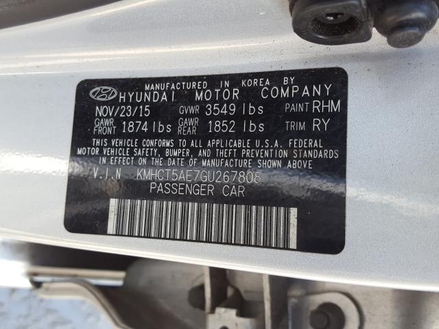 Photo 9 VIN: KMHCT5AE7GU267808 - HYUNDAI ACCENT SE 