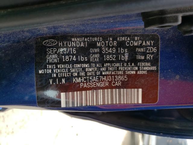 Photo 9 VIN: KMHCT5AE7HU313865 - HYUNDAI ACCENT SE 