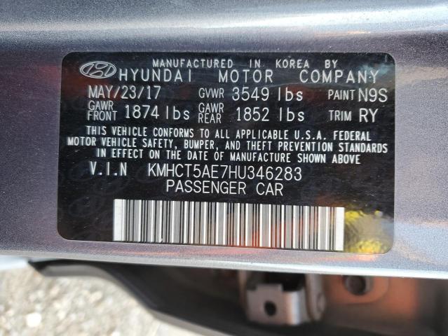 Photo 11 VIN: KMHCT5AE7HU346283 - HYUNDAI ACCENT 