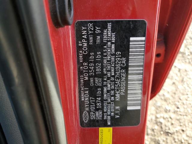 Photo 11 VIN: KMHCT5AE7HU362919 - HYUNDAI ACCENT SE 