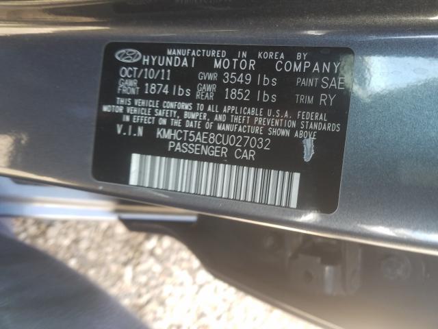 Photo 9 VIN: KMHCT5AE8CU027032 - HYUNDAI ACCENT GLS 