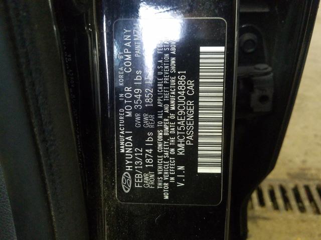 Photo 9 VIN: KMHCT5AE9CU048861 - HYUNDAI ACCENT GLS 