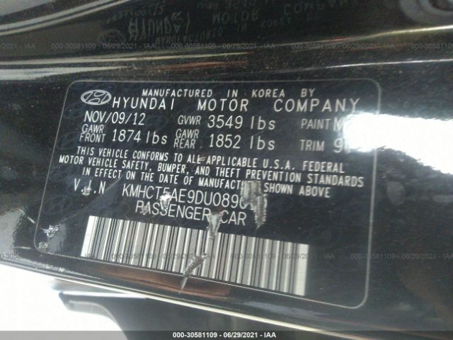 Photo 8 VIN: KMHCT5AE9DU089010 - HYUNDAI ACCENT 