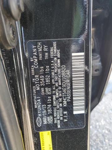 Photo 11 VIN: KMHCT5AE9DU108820 - HYUNDAI ACCENT GLS 