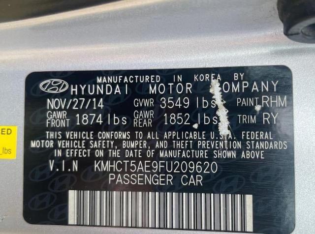 Photo 9 VIN: KMHCT5AE9FU209620 - HYUNDAI ACCENT 