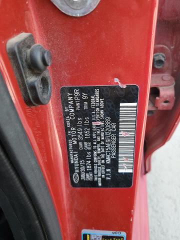 Photo 11 VIN: KMHCT5AE9FU220889 - HYUNDAI ACCENT GS 