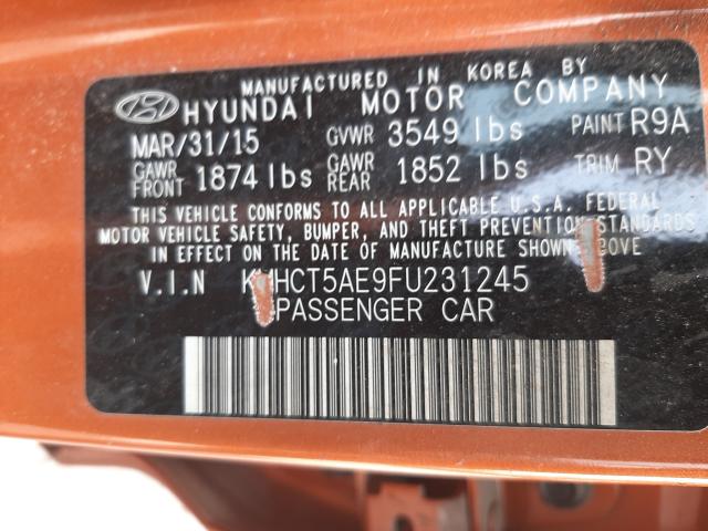 Photo 9 VIN: KMHCT5AE9FU231245 - HYUNDAI ACCENT GS 