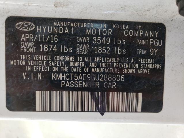 Photo 9 VIN: KMHCT5AE9GU288806 - HYUNDAI ACCENT 