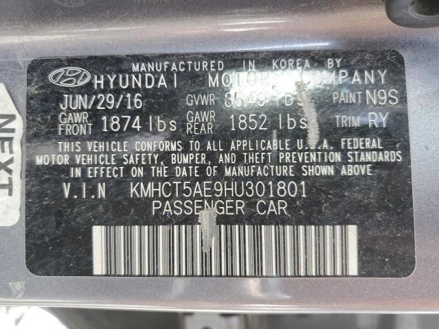 Photo 11 VIN: KMHCT5AE9HU301801 - HYUNDAI ACCENT 