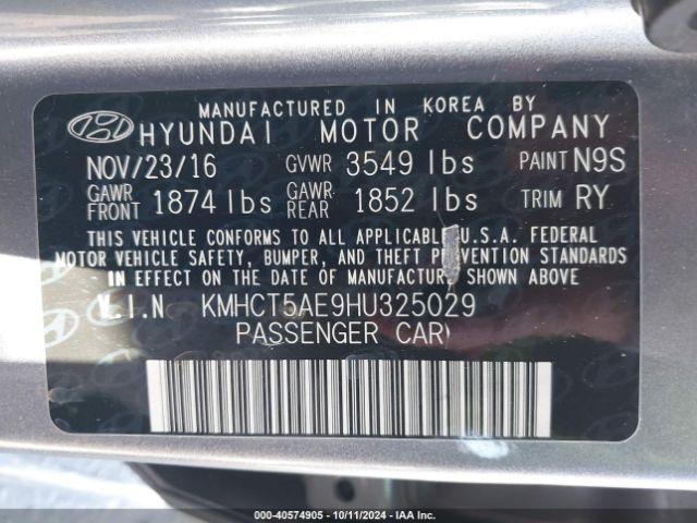 Photo 8 VIN: KMHCT5AE9HU325029 - HYUNDAI ACCENT 