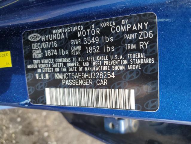 Photo 13 VIN: KMHCT5AE9HU328254 - HYUNDAI ACCENT 