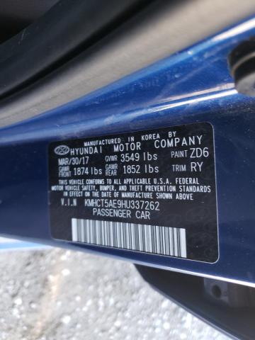 Photo 9 VIN: KMHCT5AE9HU337262 - HYUNDAI ACCENT SE 