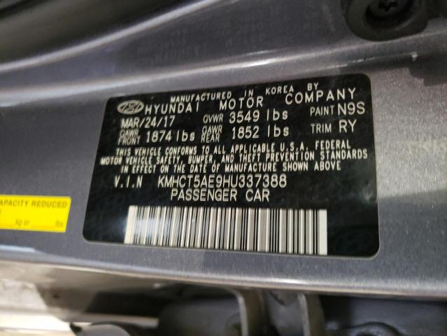 Photo 11 VIN: KMHCT5AE9HU337388 - HYUNDAI ACCENT SE 