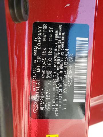 Photo 11 VIN: KMHCT5AE9HU342624 - HYUNDAI ACCENT SE 