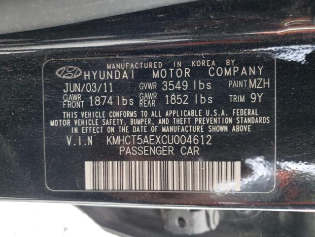 Photo 9 VIN: KMHCT5AEXCU004612 - HYUNDAI ACCENT GLS 