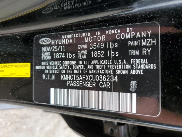 Photo 9 VIN: KMHCT5AEXCU036234 - HYUNDAI ACCENT GLS 