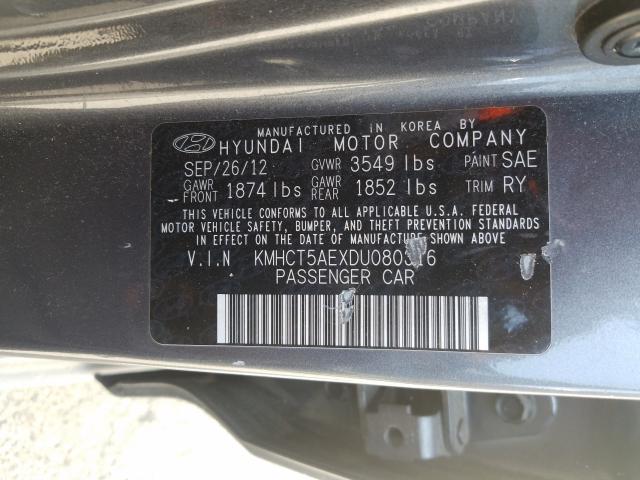 Photo 9 VIN: KMHCT5AEXDU080316 - HYUNDAI ACCENT GLS 