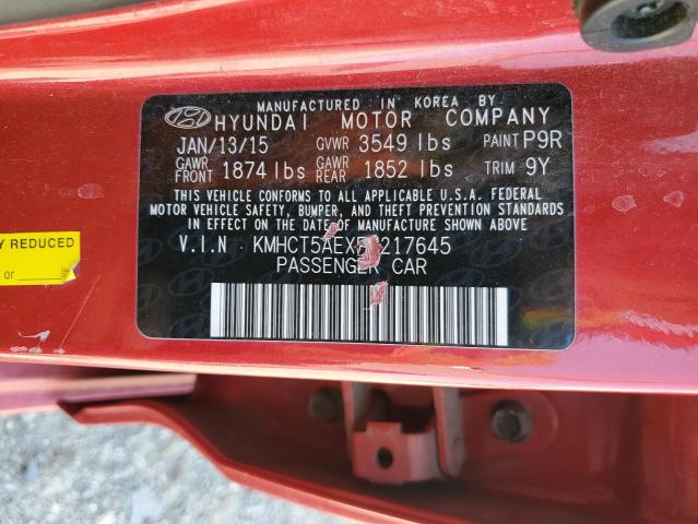 Photo 9 VIN: KMHCT5AEXFU217645 - HYUNDAI ACCENT GS 