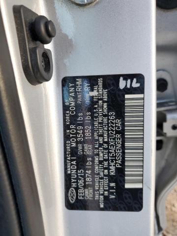 Photo 11 VIN: KMHCT5AEXFU222263 - HYUNDAI ACCENT 