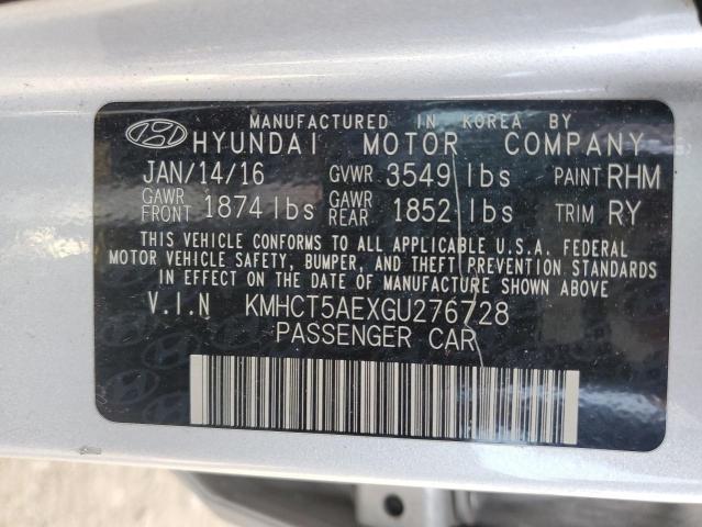 Photo 11 VIN: KMHCT5AEXGU276728 - HYUNDAI ACCENT 