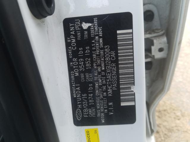 Photo 9 VIN: KMHCT5AEXGU280083 - HYUNDAI ACCENT SE 