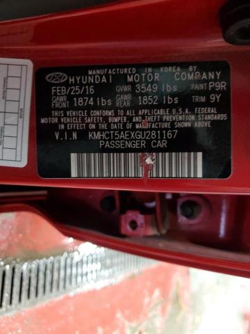 Photo 11 VIN: KMHCT5AEXGU281167 - HYUNDAI ACCENT SE 