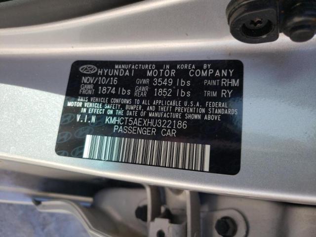 Photo 9 VIN: KMHCT5AEXHU322186 - HYUNDAI ACCENT SE 