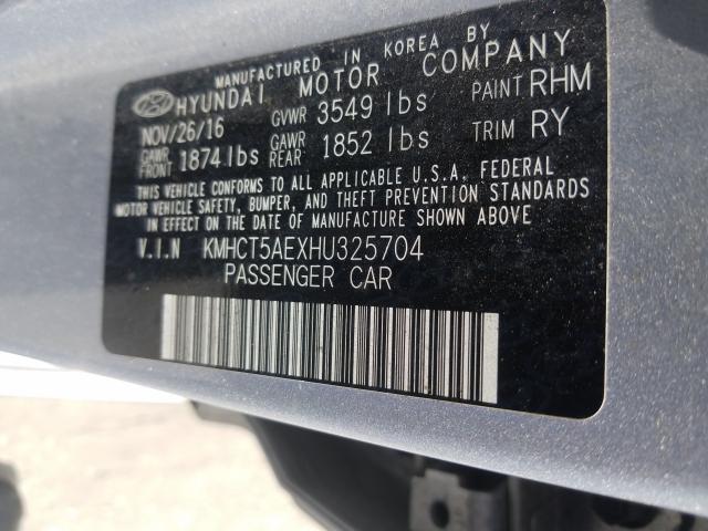 Photo 9 VIN: KMHCT5AEXHU325704 - HYUNDAI ACCENT SE 