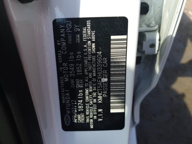 Photo 9 VIN: KMHCT5AEXHU339604 - HYUNDAI ACCENT SE 