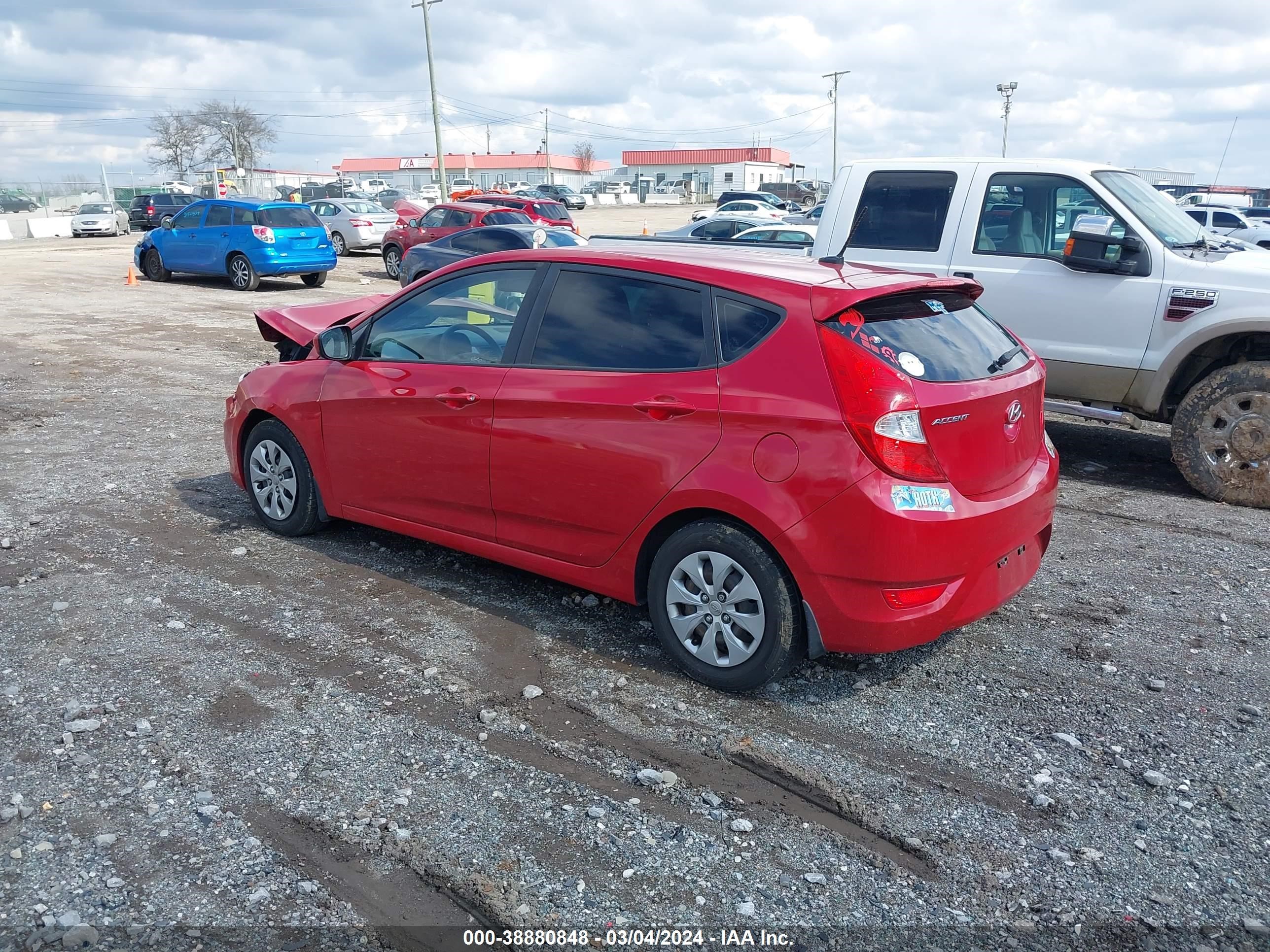 Photo 2 VIN: KMHCT5AEXHU350893 - HYUNDAI ACCENT 