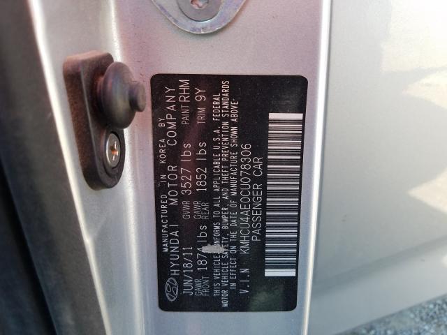 Photo 9 VIN: KMHCU4AE0CU078306 - HYUNDAI ACCENT GLS 