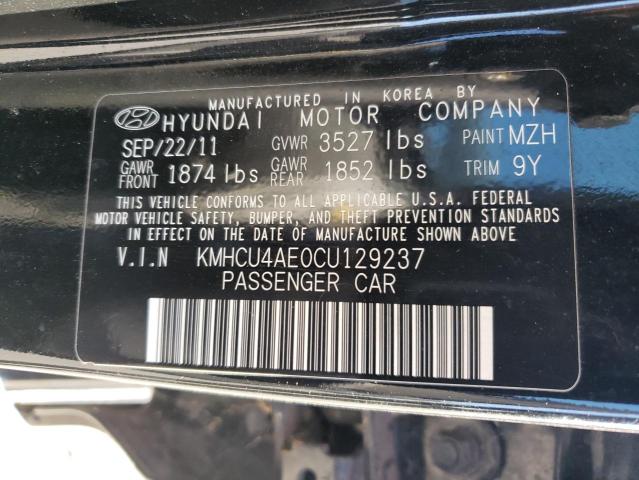 Photo 11 VIN: KMHCU4AE0CU129237 - HYUNDAI ACCENT 