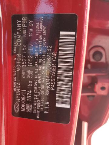 Photo 11 VIN: KMHCU4AE0CU162142 - HYUNDAI ACCENT GLS 