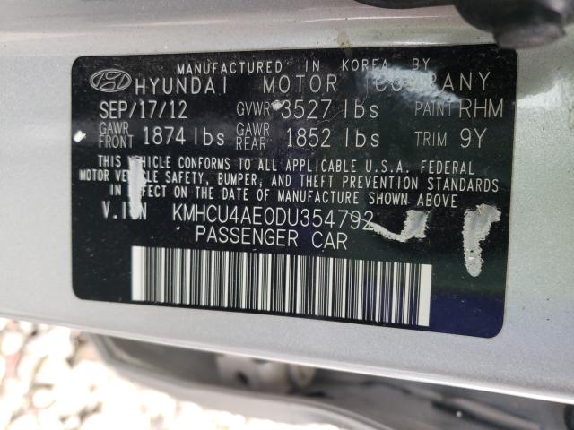 Photo 9 VIN: KMHCU4AE0DU354792 - HYUNDAI ACCENT GLS 