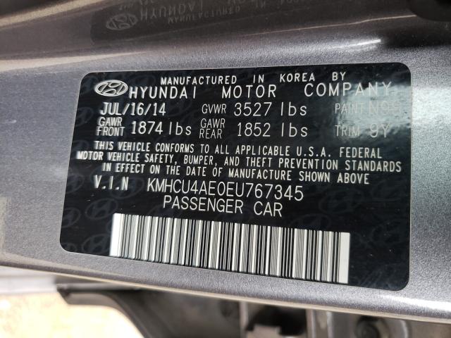 Photo 9 VIN: KMHCU4AE0EU767345 - HYUNDAI ACCENT GLS 