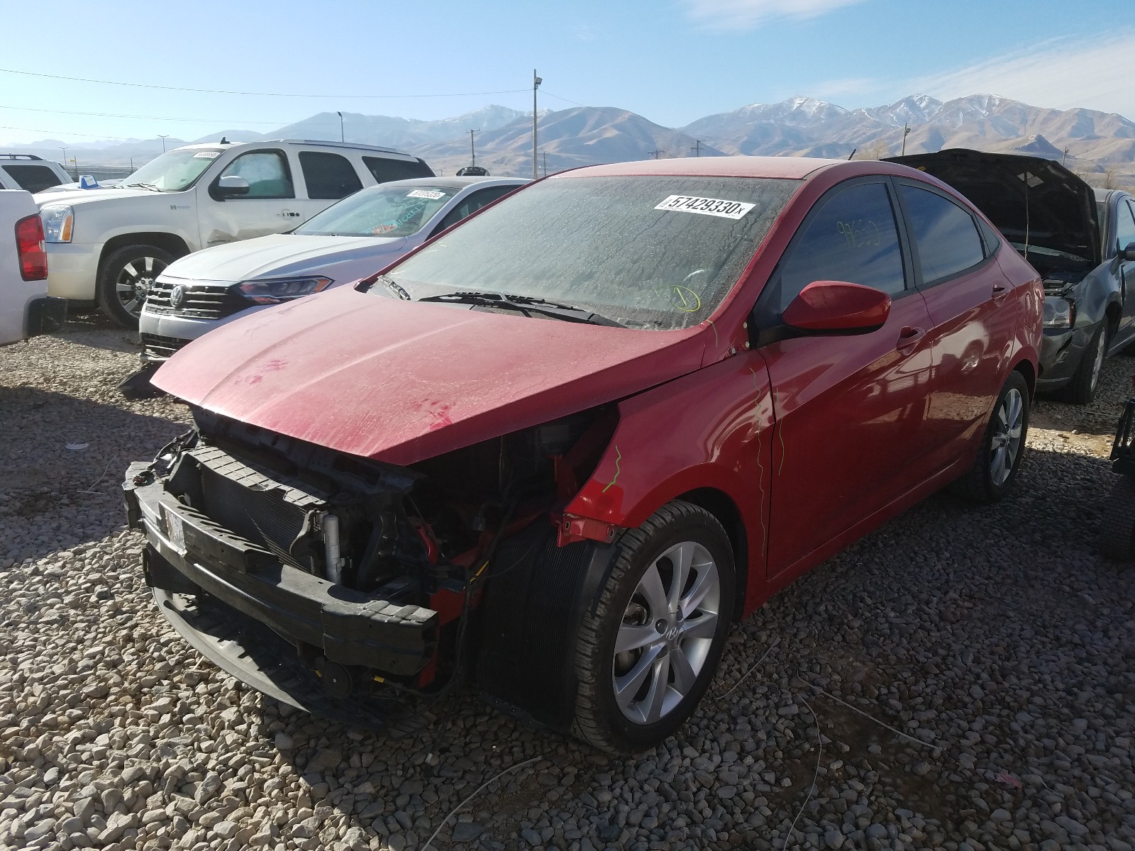 Photo 1 VIN: KMHCU4AE0EU775722 - HYUNDAI ACCENT GLS 