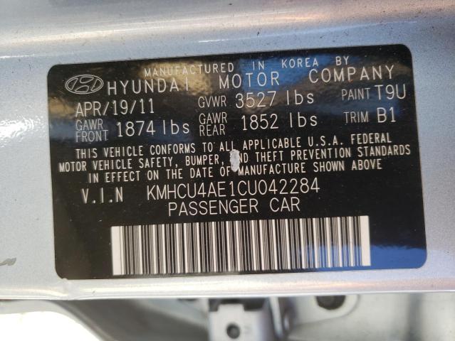 Photo 9 VIN: KMHCU4AE1CU042284 - HYUNDAI ACCENT GLS 