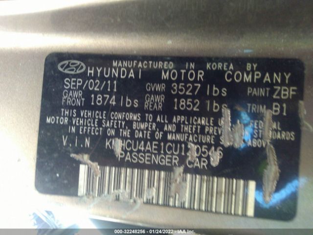 Photo 8 VIN: KMHCU4AE1CU120546 - HYUNDAI ACCENT 