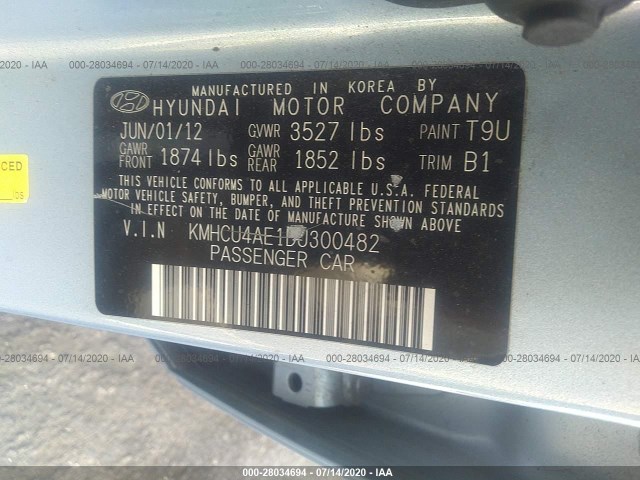 Photo 8 VIN: KMHCU4AE1DU300482 - HYUNDAI ACCENT 