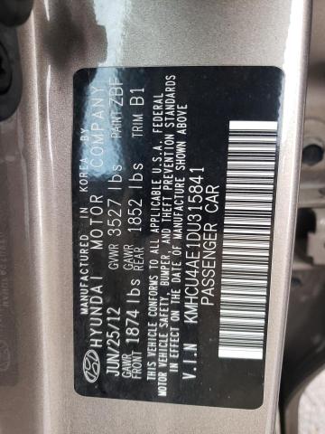 Photo 12 VIN: KMHCU4AE1DU315841 - HYUNDAI ACCENT GLS 