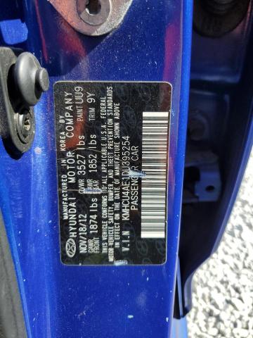 Photo 11 VIN: KMHCU4AE1DU395254 - HYUNDAI ACCENT GLS 