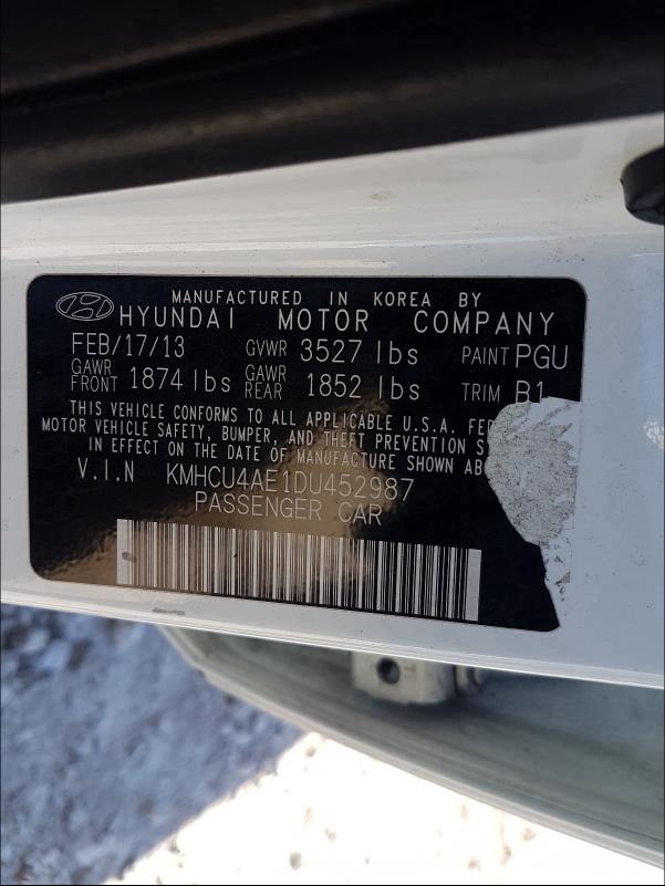 Photo 9 VIN: KMHCU4AE1DU452987 - HYUNDAI ACCENT GLS 