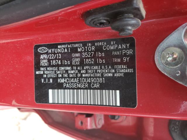 Photo 9 VIN: KMHCU4AE1DU490381 - HYUNDAI ACCENT GLS 