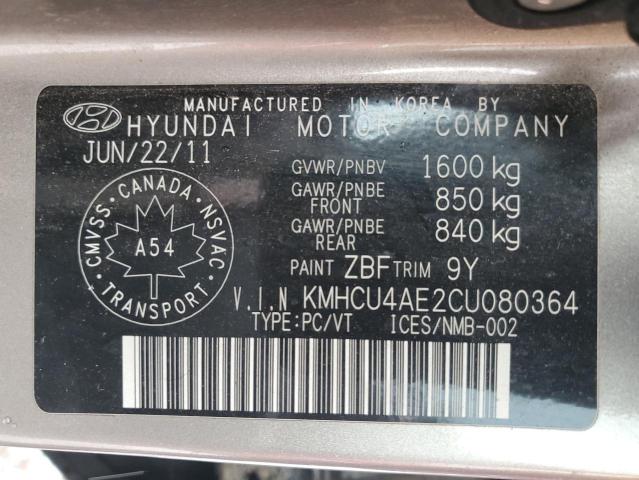 Photo 11 VIN: KMHCU4AE2CU080364 - HYUNDAI ACCENT 