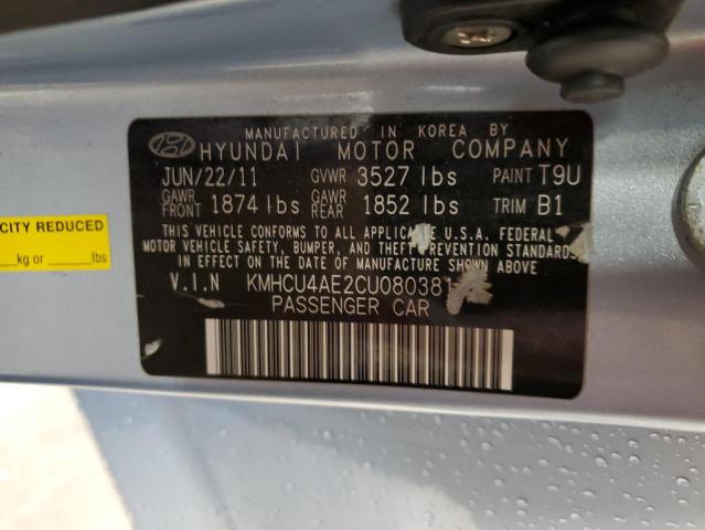 Photo 12 VIN: KMHCU4AE2CU080381 - HYUNDAI ACCENT GLS 