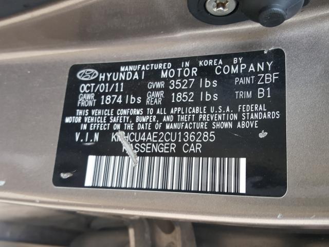 Photo 9 VIN: KMHCU4AE2CU136285 - HYUNDAI ACCENT GLS 