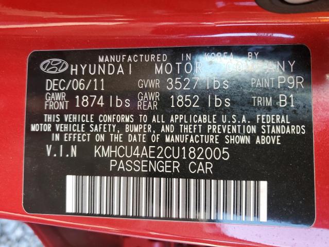 Photo 11 VIN: KMHCU4AE2CU182005 - HYUNDAI ACCENT GLS 